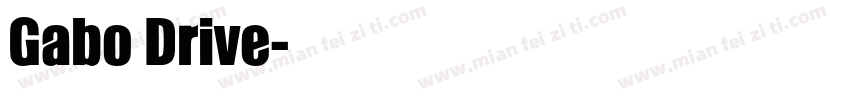 Gabo Drive字体转换